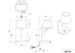 Discount Trio Lighting Comfort vegglampe med USB