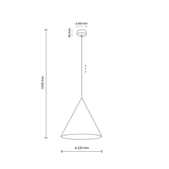 New TK Lighting Cono takpendel 32 cm Mint