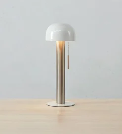 Best Marksløjd Costa bordlampe 46 cm - Hvit/Nikkelfarget - Hvit / Nikkel