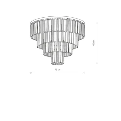 Sale Nowodvorski Cristal taklampe L - Svart
