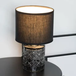 Outlet Paulmann Crystal Glow bordlampe Svart