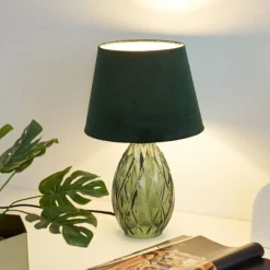 Discount Paulmann Crystal Velvet bordlampe Grønn