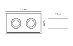 Discount Sg Armaturen As Cube 2x DimToWarm 2x6W LED 2000-2800K Ra>95 - Matt Hvit