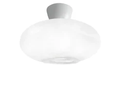 Hot NorDesign Cup 105 taklampe med glasskuppel 28 cm - Hvit/Opal hvit Hvit / Opal