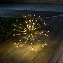 Outlet Konstsmide Dekorasjonsball 40 cm 120 LED varmhvit - Gull