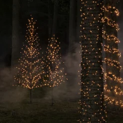 Best Konstsmide Dekorasjonstre 210 cm med 504 LED amber farget IP44 utendørs Svart