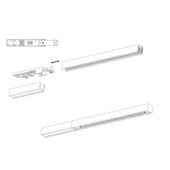 Online Antidark Designline endetilkobling - Hvit