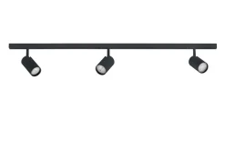 Clearance Antidark Designline Tube komplett 1.9 meter spotskinne med 3 spotter GU10 - Svart
