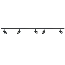 Sale Antidark Designline Tube komplett 1.9 meter spotskinne med 5 spotter GU10 - Svart