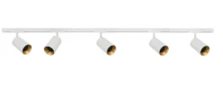 Outlet Antidark Designline Tube Pro komplett 1,9 meter spotskinne med 5 spotter GU10 - Hvit