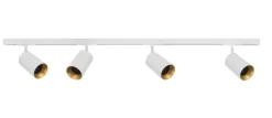 Online Antidark Designline Tube Pro komplett 1,9 meter spotskinne med 4 spotter GU10 - Hvit