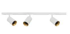Antidark Designline Tube Pro komplett 1 meter spotskinne med 3 spotter GU10 - Hvit