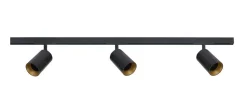 Clearance Antidark Designline Tube Pro komplett 1 meter spotskinne med 3 spotter GU10 - Svart
