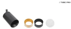 Antidark Designline Tube Pro komplett 1.9 meter spotskinne med 5 spotter GU10 - Svart