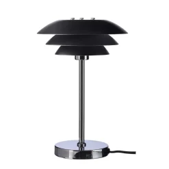 Sale Dyberg Larsen DL20 bordlampe - Krom/Svart Krom / Svart