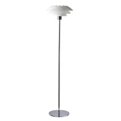 Sale Dyberg Larsen DL31 gulvlampe - Krom/Opal glass Krom / Opal