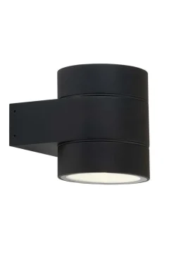 Outlet Antidark Dolio W90 vegglampe utendørs opp/ned 2x4,2W 3000K IP65 Dimbar - Svart