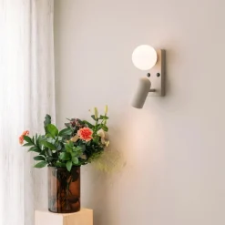 Online Globen Lighting Doppio vegglampe Beige