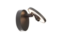 New Antidark Dot vegglampe 7+3W med dimmer - Svart