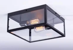 Clearance Ms - belysning Dovre taklampe 36x36cm - Svart