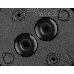 Clearance Slv D-ring 16 cm vegglampe utendørs 7,5W 2700/3000 kelvin IP65 - dimbar Svart