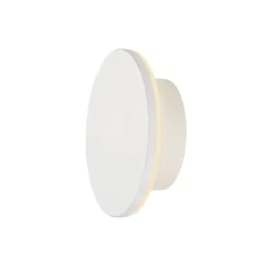 Clearance Slv D-ring 16 cm vegglampe utendørs 7,5W 2700/3000 kelvin IP65 - dimbar Svart