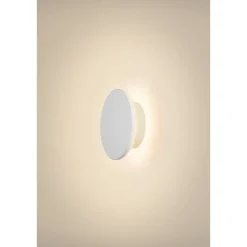 Clearance Slv D-ring 16 cm vegglampe utendørs 7,5W 2700/3000 kelvin IP65 - dimbar Svart