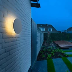 Outlet Slv D-ring 25 cm vegglampe utendørs 15W 2700/3000 kelvin IP65 - dimbar Svart