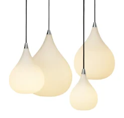 New Halo Designs Drops pendel 30 - Opal Hvit