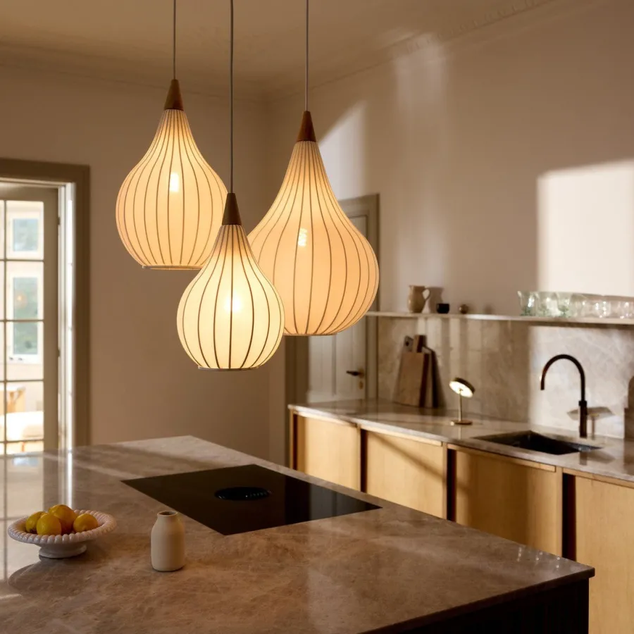 Clearance Halo Designs Drops pendel 38 - Tekstil Hvit