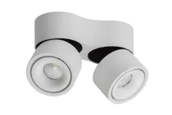 Sale Antidark Easy mini W275 Double takspot 2x7W 2700K Dimbar Hull til ledning - Hvit