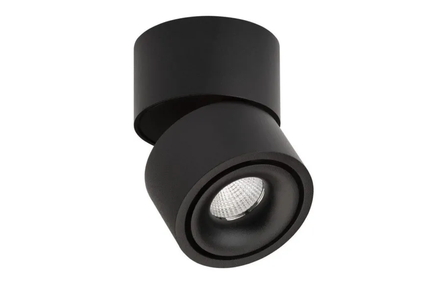 Outlet Antidark Easy mini W75 takspot 1 lys 7W 2700K Dimbar Hull for ledning - Svart