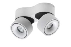 Sale Antidark Easy W2100 Double takspot 2x10W 2700K Dimbar Hull for ledning - Hvit