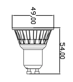 Sale NorDesign Ecolux GU10 LED 7W 2700 Kelvin - Dimbar Hvit