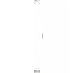 Discount Lucide E27 Filament lyspære T32 30 cm 2200 Kelvin 5W Dimbar Amber