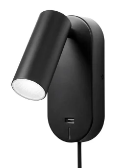 Best Nielsen Light Ego vegglampe dimbar m/ USB - Svart