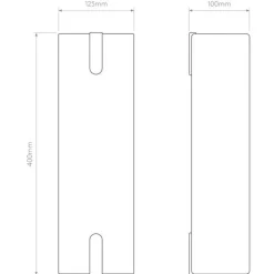 Discount Astro Lighting Elba 400 vegglampe Hvit