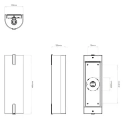 Discount Astro Lighting Elba 400 vegglampe Hvit