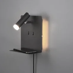 Discount Trio Lighting Element vegglampe - Svart