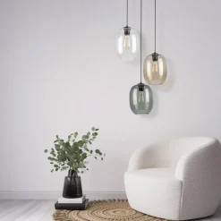 TK Lighting Elio takpendel 3-lys Flerfarget