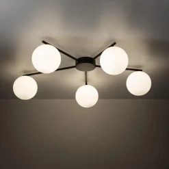 Sale TK Lighting Elton taklampe 5-lys Svart
