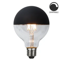 New Globen Lighting E27 Lyspære med topp 2,8W Svart