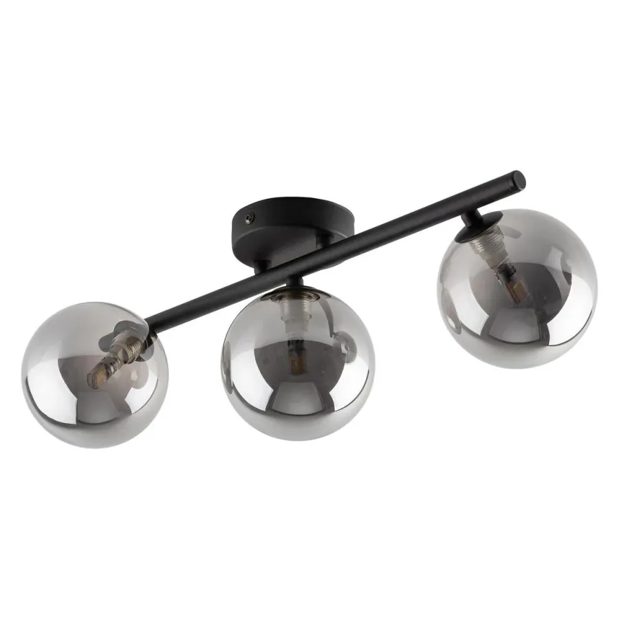 New TK Lighting Estera taklampe 3-lys Røykfarget