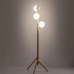 Hot TK Lighting Estera wood gulvlampe 3-lys