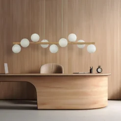 Sale TK Lighting Estera wood takpendel 9-lys