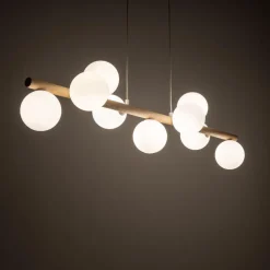 Sale TK Lighting Estera wood takpendel 9-lys