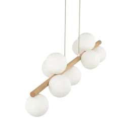 Sale TK Lighting Estera wood takpendel 9-lys