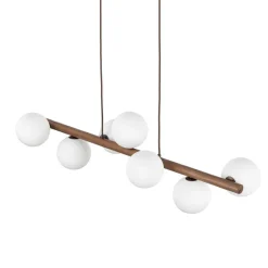 New TK Lighting Estera wood takpendel 7-lys