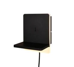 Trio Lighting Fairfield vegglampe 9W 3000 Kelvin med USB - 3-step dim