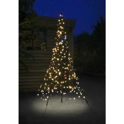 Online Fairybell 2 meter belysning med stang 300 LED IP44 utendørs Svart